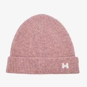 백화점상품 헤지스 머플러 스카프 HAZZYS ACC 핑크 로고자수 울혼방 비니 HILG3F606P2