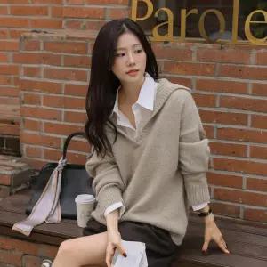 [시크폭스] 이프네 세일러 카라 울 니트_53KN716