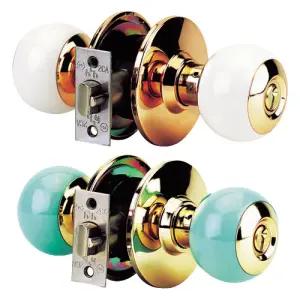 정화테크-원통형도어록 3400미지트 백색 (1EA)/손잡이/문/방/현관/화장실/문고리/도어/출입문/핸들/방문