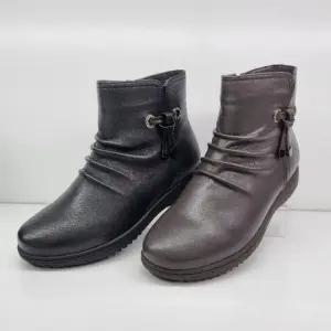 엘칸토 M백화점 양가죽 여성 털 앵클부츠 리본 양가죽 여성 털 앵클부츠 LCWA