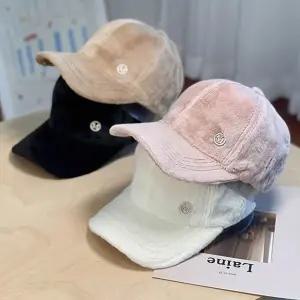 m 로고 퍼 볼캡 겨울 따뜻한 모자 찍찍이 둘레 조절 볼캡모자 남성야구모자 야구모자 남자볼캡 여성볼캡