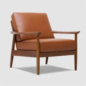 아트박스/꼬모까사 헤리스-1인용가죽소파(브라운)