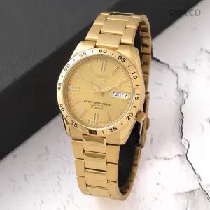 세이코5 SNKE06K1 클래식 금장 라운드 오토매틱 남자 메탈 시계 c