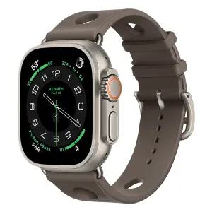 Apple Watch Hermes Ultra 3 GPS + Cellular 49mm 내추럴 티타늄 케이스 그리고 그리 티탄 Scub’H Diving