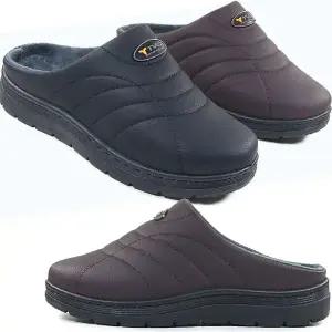 [뮤즈몰] 티바스 / 남성 겨울 방한 털슬리퍼/사무실/실내/사무용/구두/정장/블로퍼/통굽/신발/털신발/회사/남방