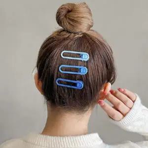 [콩심팥심]여성 앞머리 칼라 집게핀 3개입 1P 잔머리 옆머리 집게핀 쁘띠집게핀