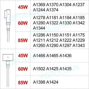 45w 60w DC 전원 어댑터 충전기 케이블 Macbook 용 A1286