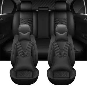 호환  스바루 포레스터 쌍용 액티언 스포츠용 가죽 카시트 커버 풀 세트 자동차 푸조 207 208 시트 레온 오