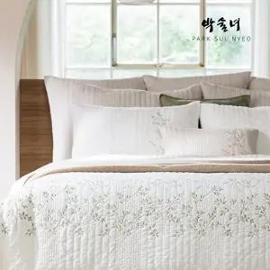 [박술녀](K)박술녀 통피그먼트 자수 차렵침구 풀세트(초연)