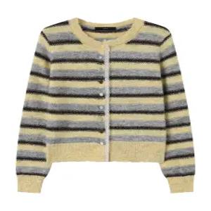 [르샵]레이스 컬러 버튼 배색 니트 가디건 (DP4CK006A)