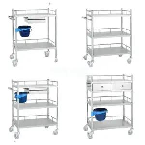 병원 스테인리스 선반 피부관리실 웨건 이동식 트레이 스텐카트 드레싱카트 업소정리대 모델 특소 철제