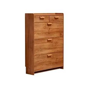 원목 틈새 신발장 좁은 현관 폴딩 신발 정리대 가정용