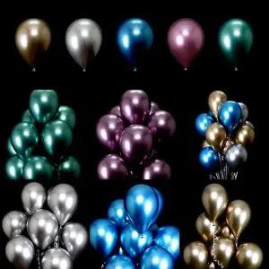 [셀러에이드]파티장식 네오30cm크롬풍선50개입 공연 축제 기념일