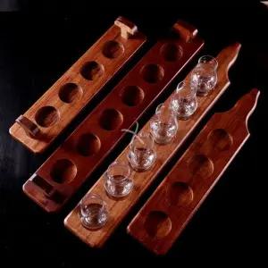 맥주잔 위스키잔 트레이 받침대 맥주 테이스팅 세트 글라스