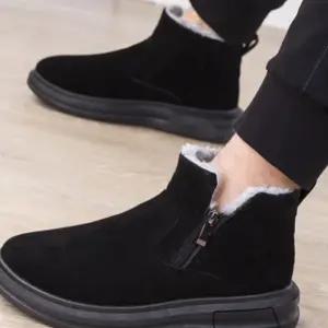 남성방한부츠 겨울스웨이드털운동화 앵글퍼부츠