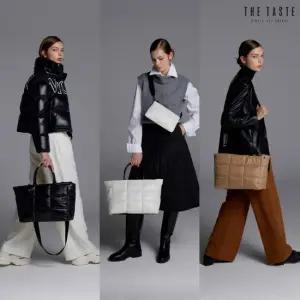 [THE TASTE] 비비드 글로스 라지 패딩백 + 클러치 TT017