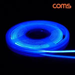 LED 줄조명 슬림형 DC 12V 초고휘도 LED바 5M Blue 파랑 너비 5mmLED 띠조명 붙이는 붙이는LED 인테리어