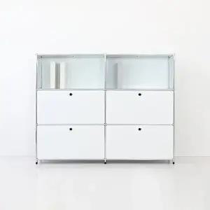 [마켓비]심플리 2x3 수납장 4문 BC133 매트블랙 7652.9776