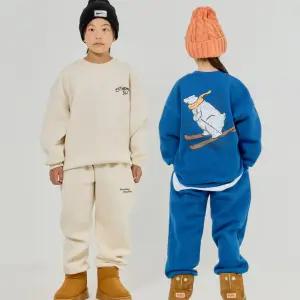 아동 유아 주니어 성인 맨투맨 겨울 기모 데일리 상하복 날아라 상하 세트