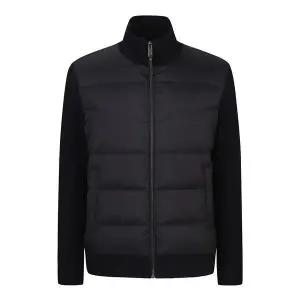 [하프클럽/신원아울렛]니트배색  경량 점퍼 FHDJX6357 B