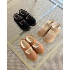 플랫폼 어그부츠 메리제인 슬리퍼 양털 리얼소가죽 데일리 겨울슈즈