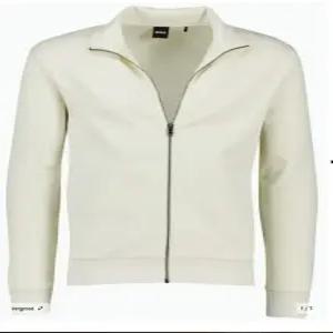 휴고보스 긴팔 자켓 져지 화이트 2025 코튼 집업 스웨트셔츠 50532755