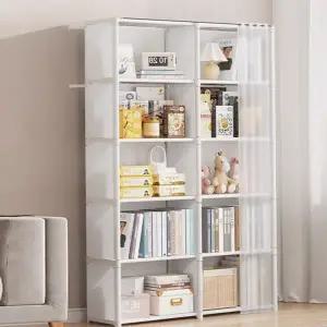 좁은 공간 수납장 다용도 정리함 캐비닛 틈새 수납장 거실 수납 선반 조립식 방선반 진열대 옷장 책장