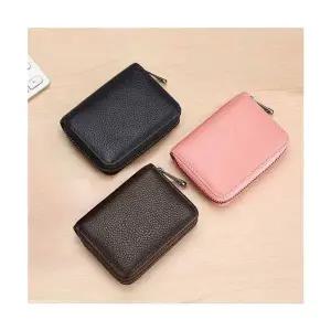 [콩심팥심]가죽 카드 지갑 아코디언 형태 소형 다용도 수납