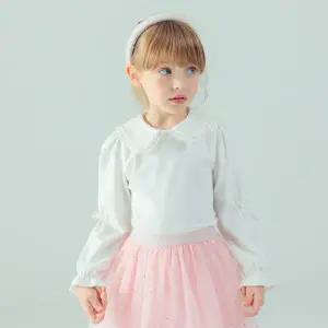 [아이러브제이] 리코어 레이스 카라 티셔츠 JXWTO06