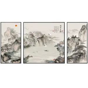 대형 동양화 액자 풍경 그림 수묵화 산수화