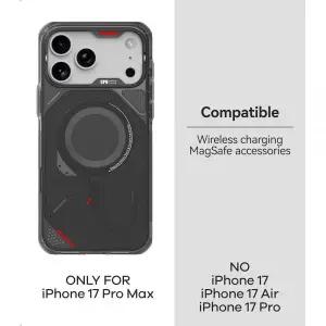 [정품] Aulumu A17 아이폰 17 프로 맥스용 견고한 케이스 MagSafe 호환 통합 낙하 보호 터치 감지 버튼 군
