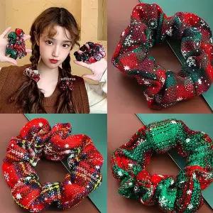 [콩심팥심]밴드 후기좋은 악세사리 곱창끈 헤어 크리스마스