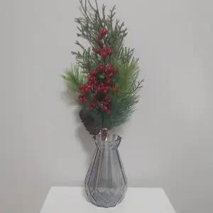 크리스마스 장식조화 캔들링 소나무열매 솔방울 솔잎 꽃꽃이 열매조화 인조꽃