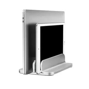 더블 버티칼 메탈릭 노트북 태블릿 꽂이 거치대 홀더