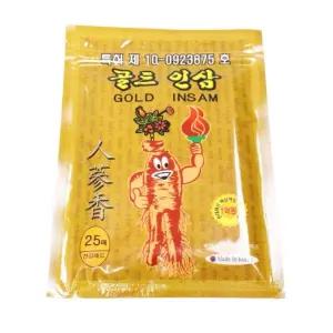 인삼 찜질 골드 25매 붙이는 파스 건강 국산 패드 패