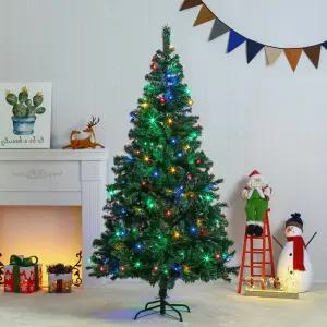 크리스마스트리180cm 대형 풍성한스카치 100구 LED 칼라 트리전구 세트