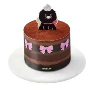 할리스 초코춘식 가나슈 케이크