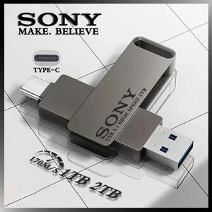 2TB 소니 USB 펜드라이브 고속 타입 C 플래시 메탈 휴대용 메모리 스틱 (샤오미 폰용)