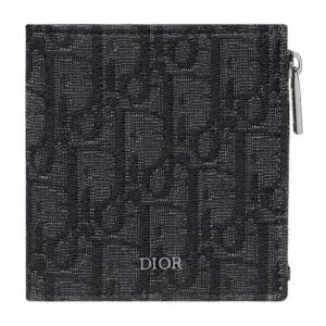 MUST IT_디올 반지갑 블랙 Dior Oblique 자카드 2ESBC339YSE_H03E