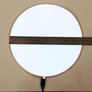 유연한 EL 백라이트 패널, 직경 25cm, DC12V 인버터 포함,