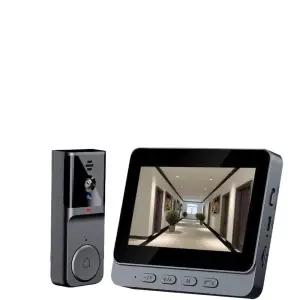 현관 인터폰 무선 비디오 가정용 화면 초인종 통화 모니터링