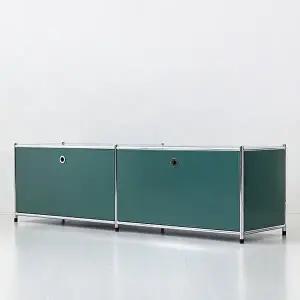 [마켓비]심플리 1x2 수납장 BC013 다크그린 4077.1485