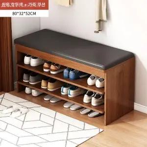 의자형 현관신발장 원목 신발 정리대 벤치형 수납