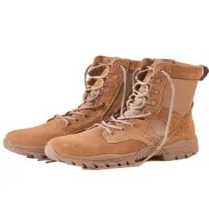 전술화 워커 작업화 긴목 군화 등산화 브라운 트레킹화