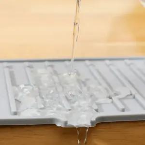 싱크대 물튀김방지 실리콘 물받이 패드 물때 곰팡이차단