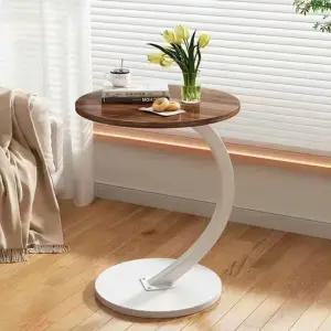 노트북 침대 책상 소파 테이블 거실 커브 원형 사이드 간이 이동식 3color 모던인테리어
