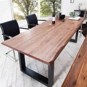 대형 우드슬랩 원목 책상 3m 통나무 회의실 테이블