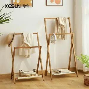 낮은 우드 행거 사다리행거 스탠드 옷걸이 사다리 1. 갈색 아믹 옷걸이 소형