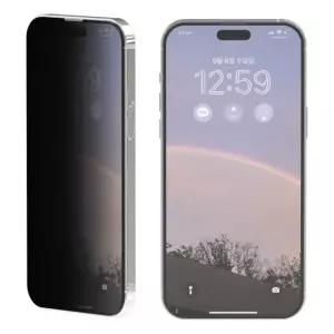 로랜텍 아이폰 필름1 강화유리 사생활 프라이버시 외부 액정보호필름 아이폰16 프로 맥스, 2매입