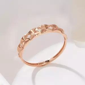 14K 샤이닝 X 크로스 컷팅 반지 SRS42182